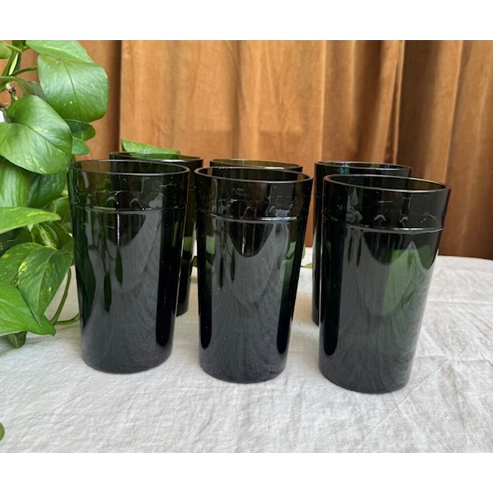 Hearth and Hand by Magnolia Green Glass Tumbler Set of 6